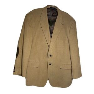 Lauren Ralph Lauren Corduroy Sport Blazer Mens Size 46R Elbow Patches Paisley